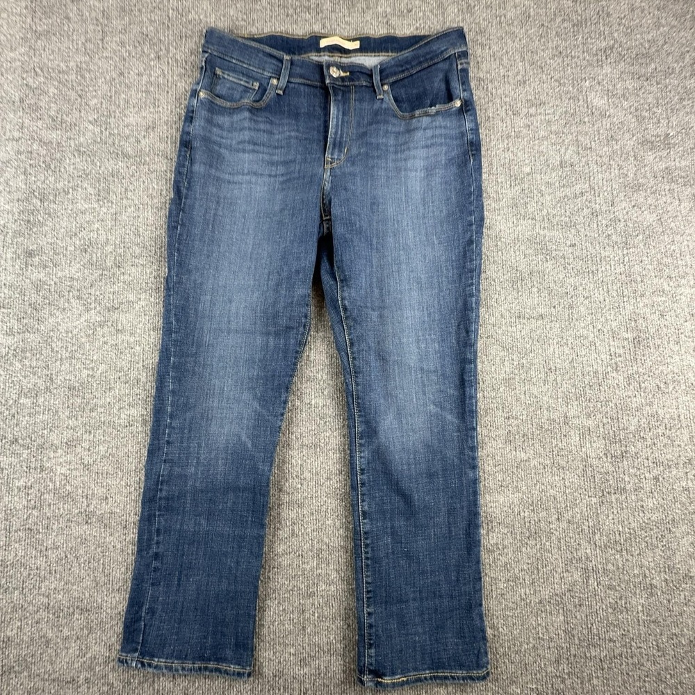 Levi's Classic Straight Jeans Womens 10S Medium Wash Mid Rise Blue Denim Pants
